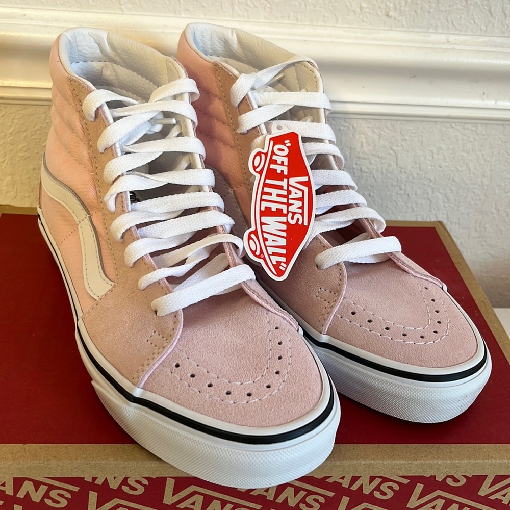 Sk8-Hi Womens Vans Blushing/True White
